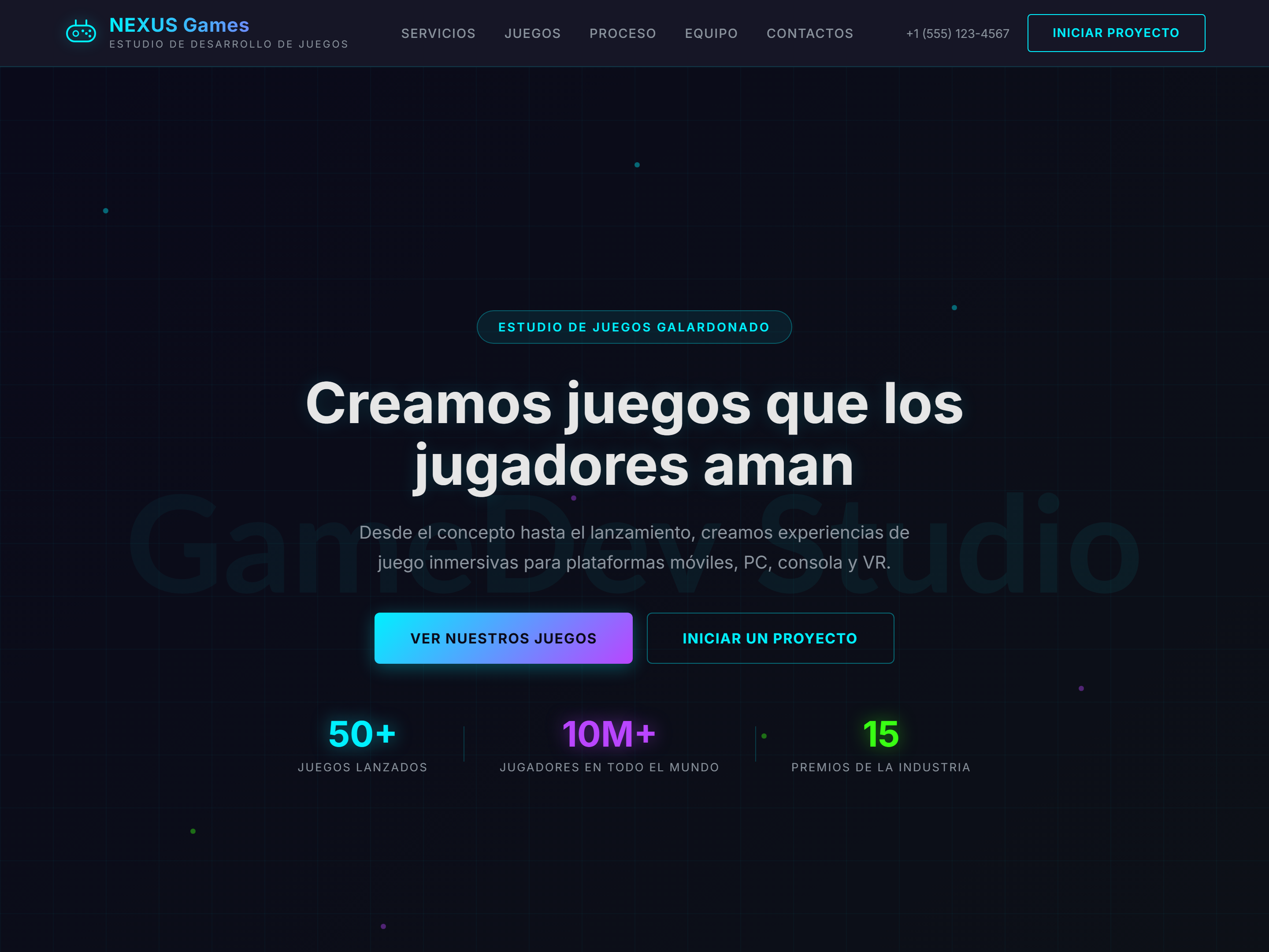 Estudio de Desarrollo de Juegos Pro