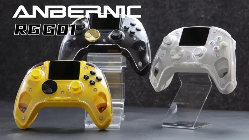 El Anbernic RG G01 debutará como un controlador de juego con sensor de frecuencia cardíaca y pantalla integrada.