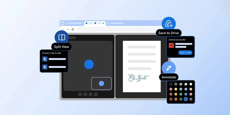Chrome ahora es más fácil de usar: en el navegador aparece una pantalla dividida y la posibilidad de hacer anotaciones en PDFs.