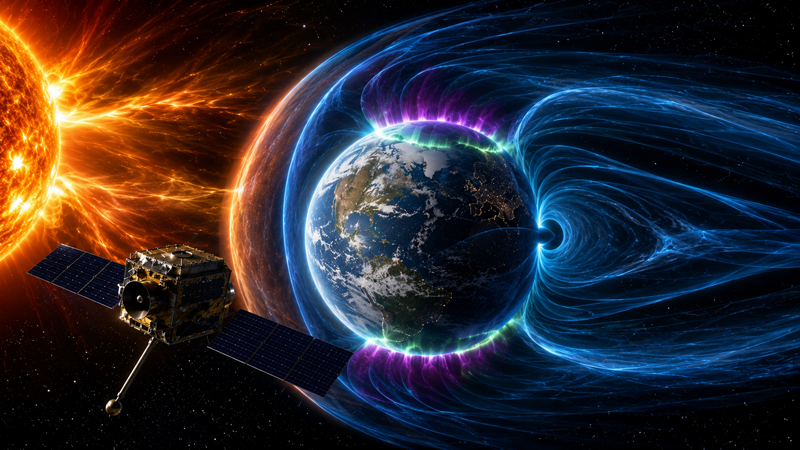 El Observatorio Europeo‑Chino capturó por primera vez toda la magnetosfera terrestre en el espacio.