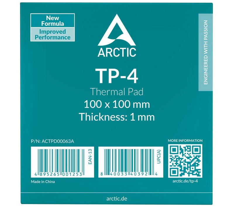 Arctic presentó las almohadillas térmicas de alto rendimiento TP‑4