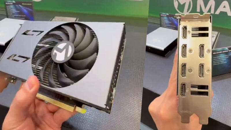 MaxSun presentó en Computex 2026 la Radeon RX 580 de diez años con salida HDMI de seis puertos