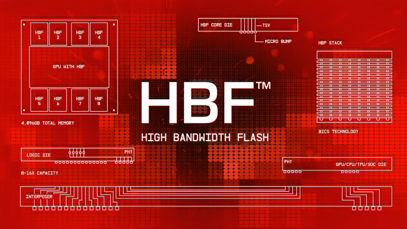 SK Hynix y SanDisk comenzaron la estandarización de High‑Bandwidth Flash, memoria intermedia entre HBM y SSD