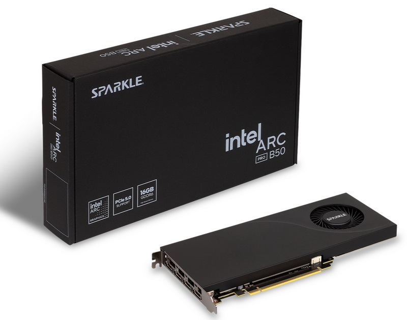 Sparkle presentó la tarjeta gráfica delgada Arc Pro B50 Blower con “turbo” para estaciones de trabajo