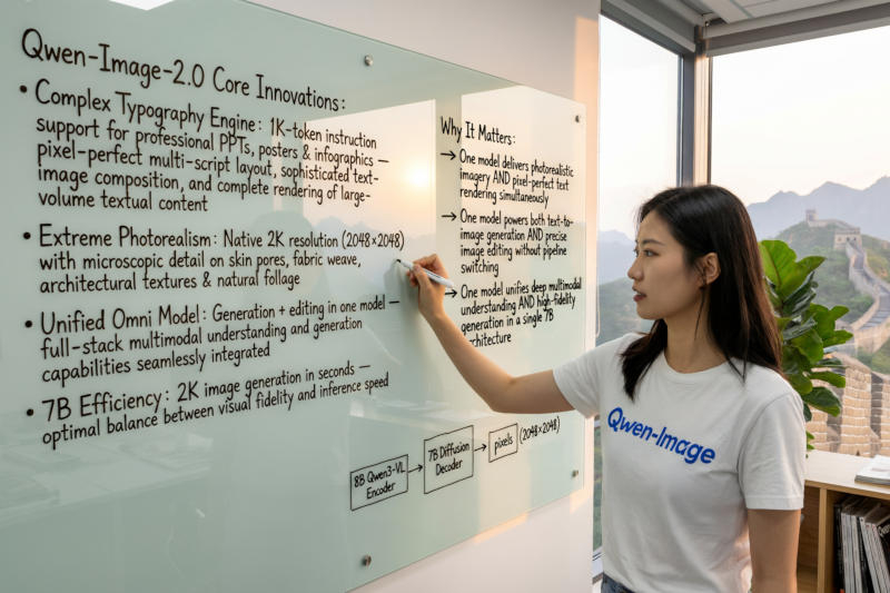 Alibaba presentó a su competidor Nano Banana: el potente generador de imágenes Qwen‑Image‑2.0 basado en inteligencia artificial