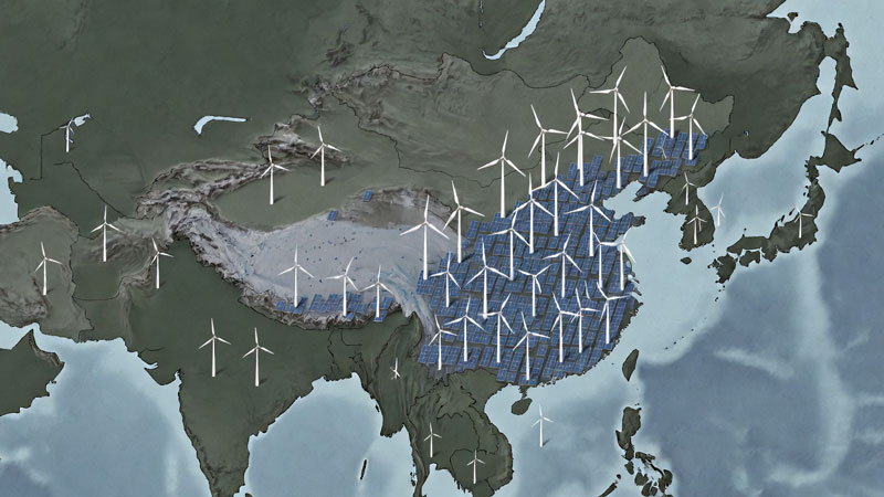 China e India están liderando el desarrollo de la energía verde mundial, mientras que los países del G7 se quedan atrás en el progreso.