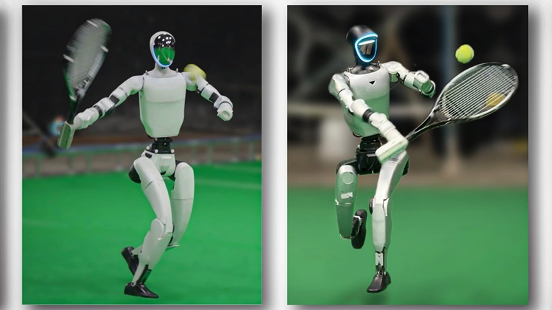 Los investigadores chinos entrenaron a un robot para jugar tenis de una manera innovadora