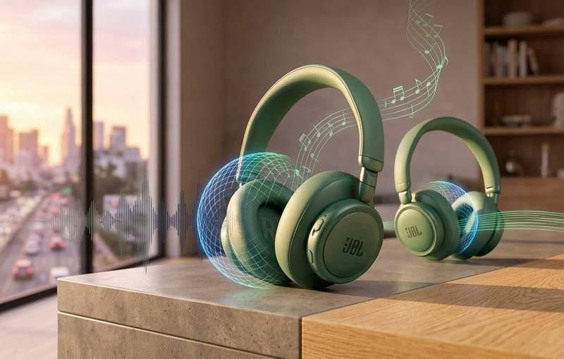 JBL lanzó los auriculares completamente inalámbricos Live 780NC y Live 680NC, que funcionan hasta 80 horas sin recargar.