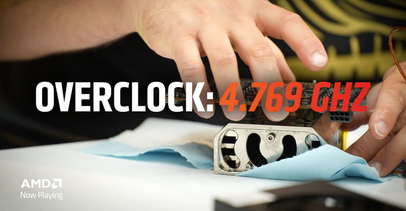 AMD batió el récord mundial al sobrecargar la Radeon RX 9060 XT a 4769 MHz