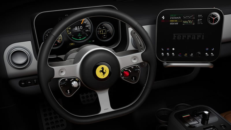 Apple‑Car podría verse así: Ferrari muestra el interior del coche eléctrico Luce, diseñado por Johnny Aiv.
