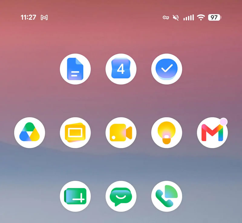 Google actualizó los iconos de las aplicaciones de Workspace bajo el tema “Era Gemini”.