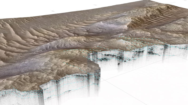 El rover Perseverance descubrió bajo la superficie marciana una antigua delta fluvial