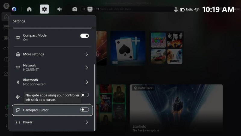 Microsoft presentó el Gamepad Cursor, un ratón virtual para consolas portátiles con Windows