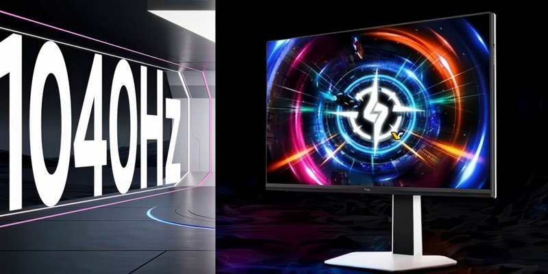 TCL debutó con el 27P2A Ultra, el primer monitor Mini‑LED mundial que funciona a una frecuencia de hasta 1040 Hz