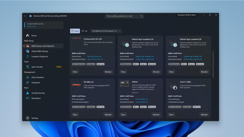 Windows 11 ahora soporta totalmente MIDI 2.0