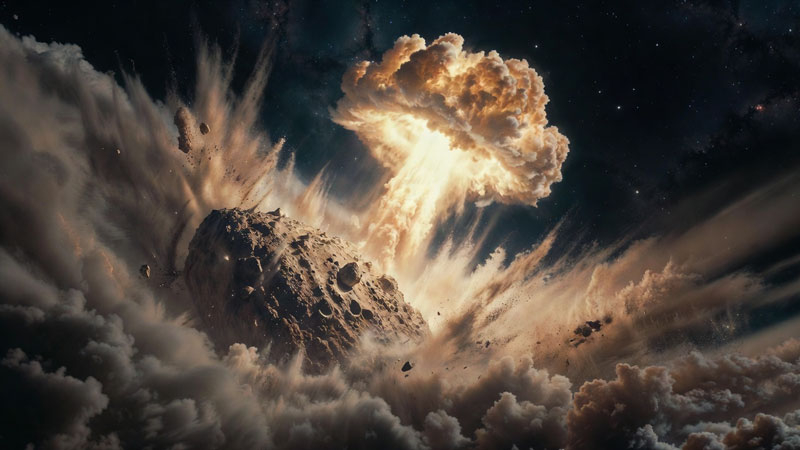 Es posible que una bomba nuclear proteja la Tierra de un asteroide con mayor eficacia de lo previsto; los investigadores realizaron un experimento