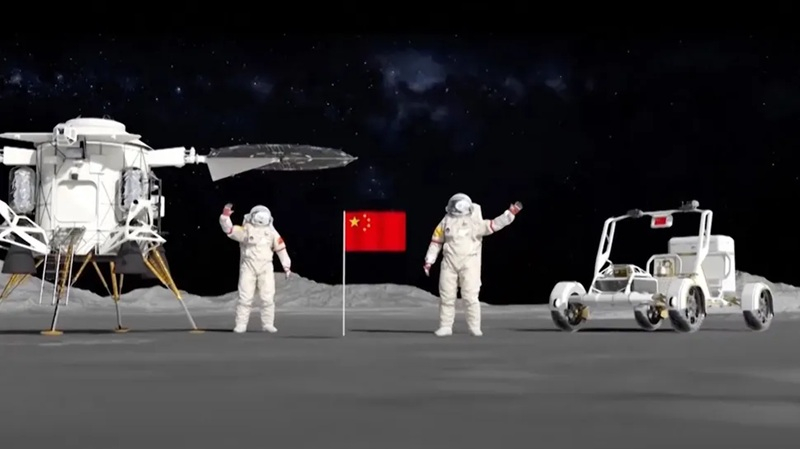 China planea aterrizar astronautas en la Luna por primera vez en el área del “museo geológico” de Rimay‑Bode.