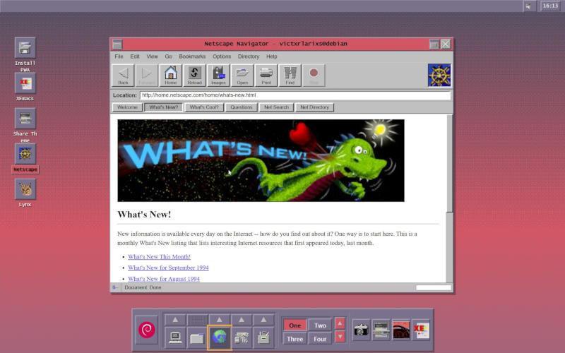 El usuario restauró una versión de Linux de 1994 con interfaz gráfica que funciona directamente en el navegador.