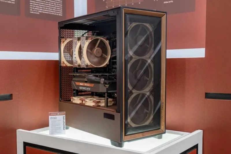 Noctua está desarrollando un chasis de ordenador con sus propios ventiladores y una placa de madera.