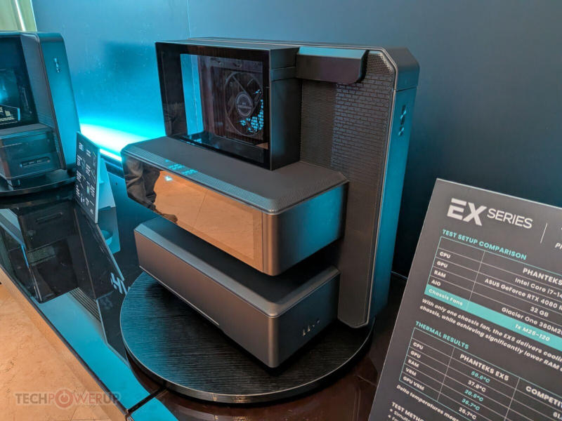Phanteks mostró una amplia gama de gabinetes, ventiladores y fuentes de alimentación en Computex 2026