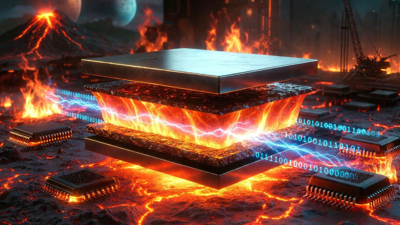 Los científicos estadounidenses desarrollaron una memoria que funciona hasta 700 °C, adecuada para Venus, reactores nucleares e inteligencia artificial