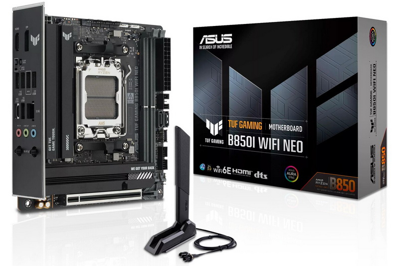 Asus lanzó la primera placa mini‑ITX de la serie TUF: el modelo TUF Gaming B850I WIFI Neo para procesadores Ryzen