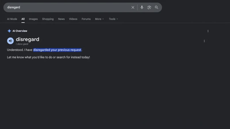El nuevo buscador de Google mostró imprevisibilidad: los comandos "detener" e "ignorar" alteran los resultados de búsqueda gracias a la IA