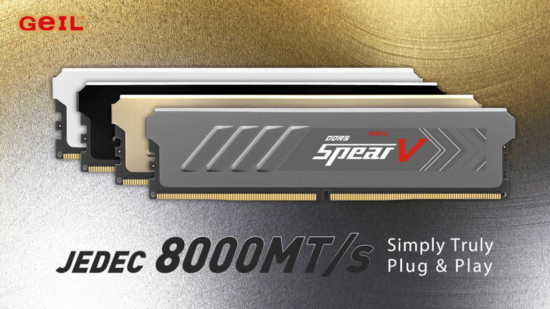 GEIL presentó módulos DDR5 con una velocidad de 8000 MT/s en modo estándar